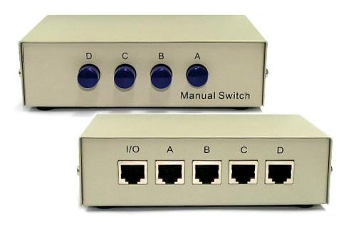 DP-PU04 RJ45 1 In 4 Out Switch Box Metal
